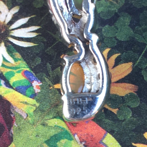 Amazing Opal & Tanzanite Sterling Silver 925 Earrings Signed BBJ Epic Fantasy - Picture 3 of 7